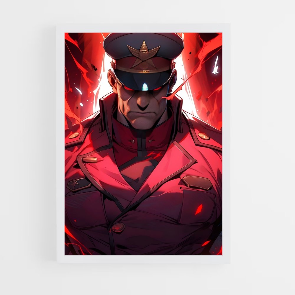 Poster Flame Fighter – affiche Street Fighter (vue 3)